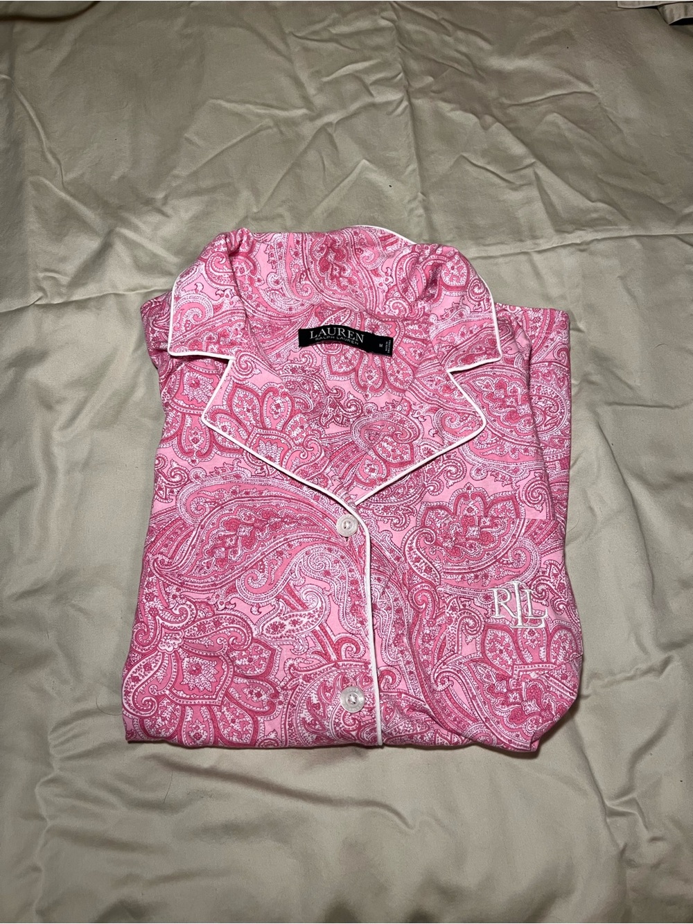 Polo by Ralph Lauren Pink Paisley Pajama Top